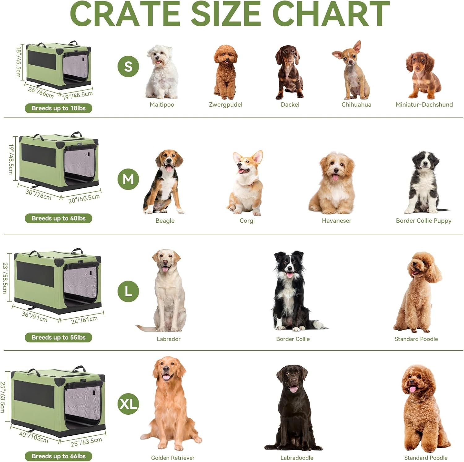 Portable Soft Collapsible Dog Crate for Indoor and Outdoor Soft-Sided Crate