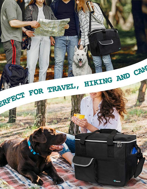 Load image into Gallery viewer, Dog Travel Bag | Airline Approved Tote Organizer with Multi-Function Pockets, Food Container Bag and Collapsible Bowl | Perfect Weekend Pet Travel Set for Dog, Cat
