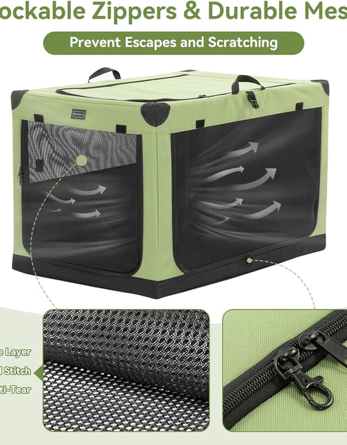 Load image into Gallery viewer, Portable Soft Collapsible Dog Crate for Indoor and Outdoor Soft-Sided Crate
