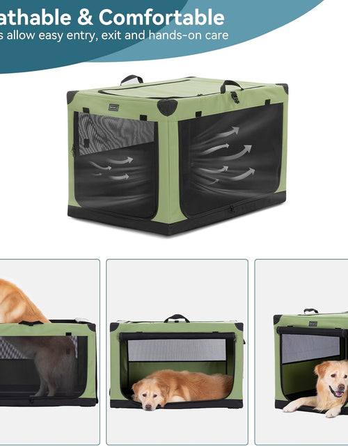 Load image into Gallery viewer, Portable Soft Collapsible Dog Crate for Indoor and Outdoor Soft-Sided Crate
