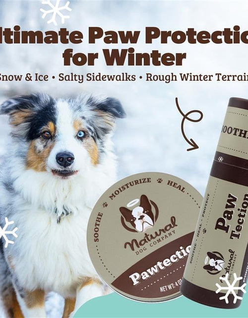 Load image into Gallery viewer, Pawtection Dog Paw Balm, Protects Paws from Hot Surfaces, Sand, Salt, &amp; Snow, Organic, All Natural Ingredients
