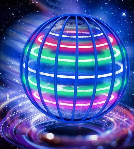LED Light up Flying Ball Boomerang - Magic Fly Nova Orb Hover Spinner Fidget Toy for Children Family Fun Gift