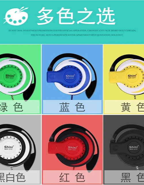 Load image into Gallery viewer, 3.5Mm Ear Hook Headphones Noise Cancelling Headset Earbud Super Bass Earphones for Xiaomi Iphone Samsung MP3 PC Mobile Phone
