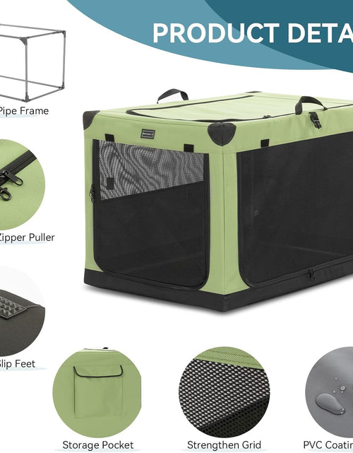 Load image into Gallery viewer, Portable Soft Collapsible Dog Crate for Indoor and Outdoor Soft-Sided Crate
